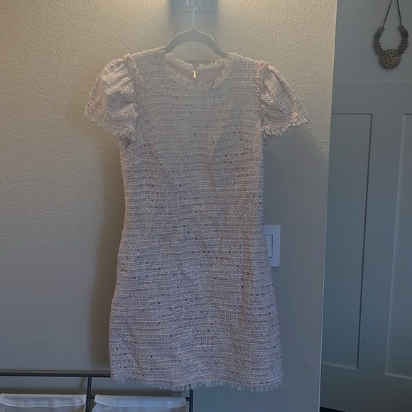 Kate Spade Flutter Sleeve Pink Twill dress - Picture 7 of 9